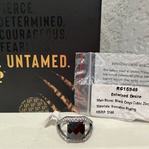 Bomb Party Untamed Ring Entwined Desire - Size 9